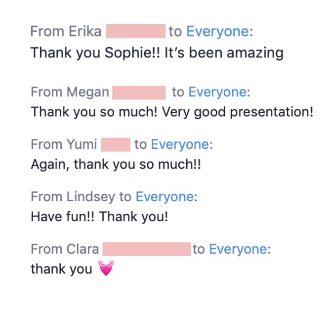 Testimonials about Masterclass