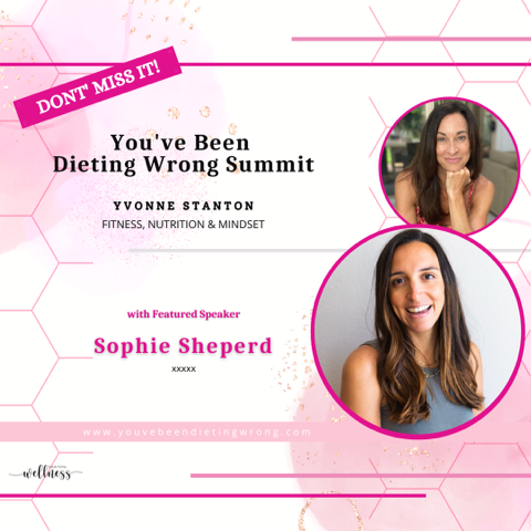 Sophie as speaker on the You've been dieting wrong Summit